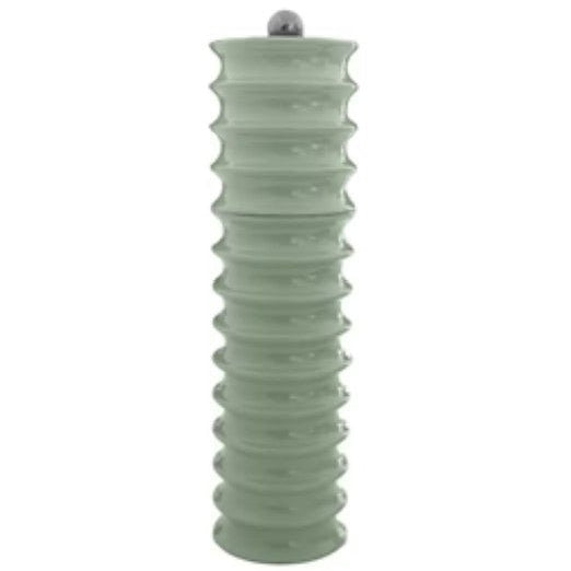 Twister salt and pepper mill from Inside Living, spiral wooden grinder for the kitchen and dining table, side view