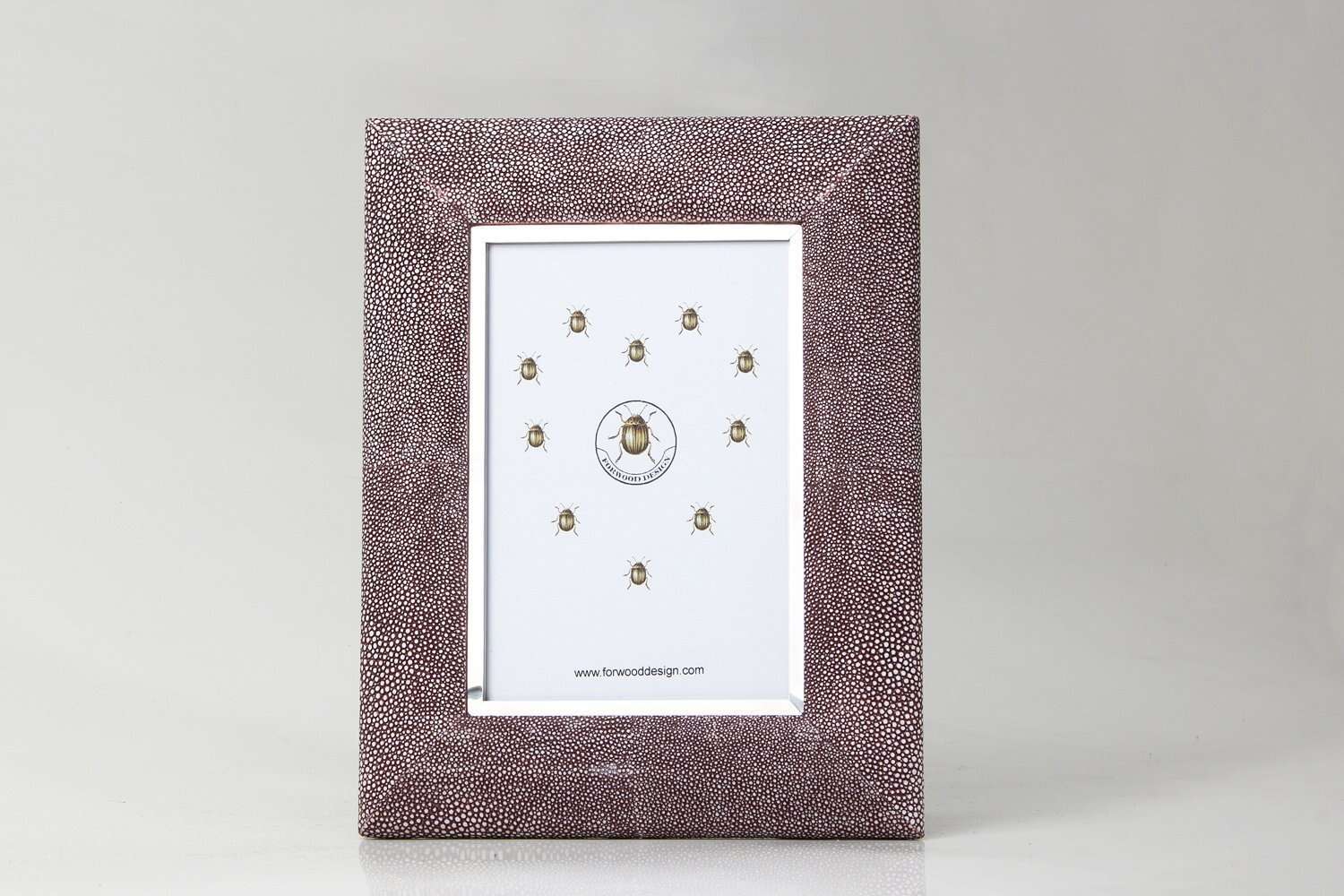 Faux Shagreen Bella Photo Frame Mulberry, detail view - buy homeware, tableware and interior accessories at Inside Living