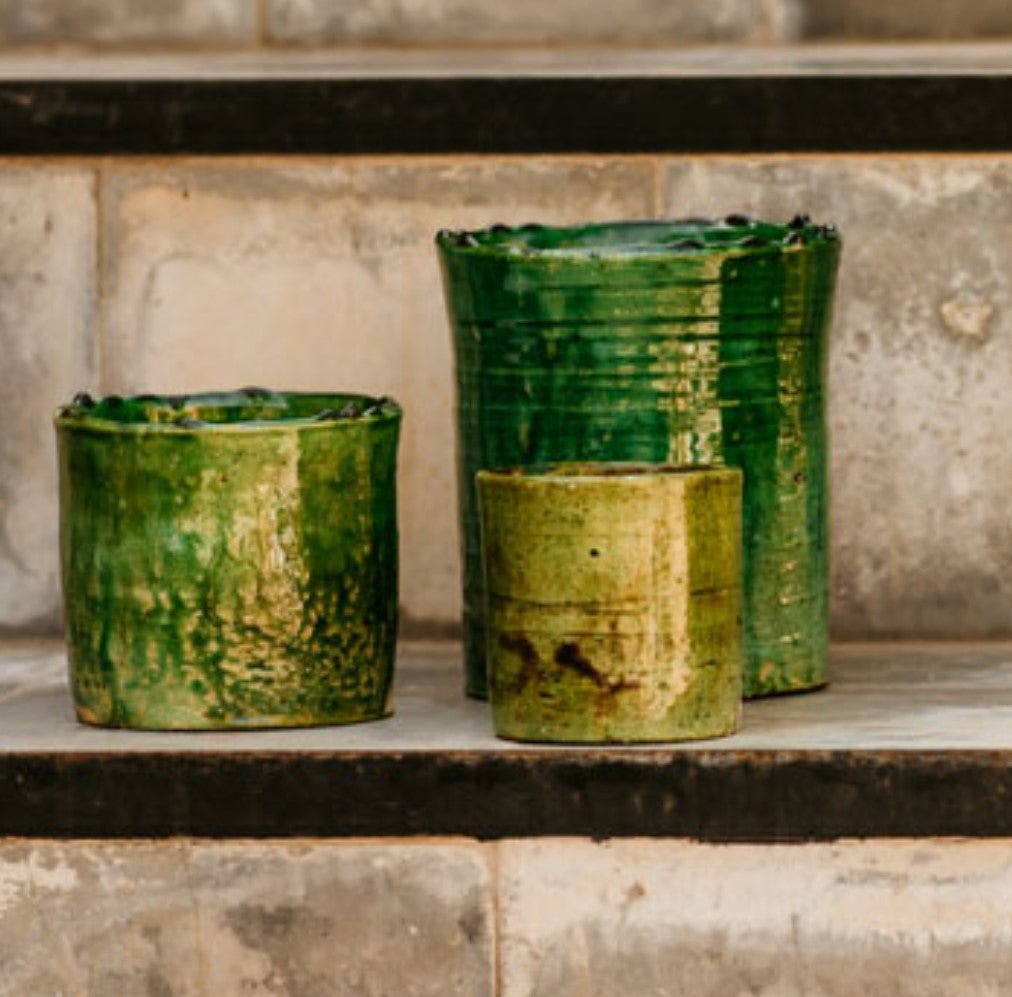 Tamegroute scented candle in mint and tea fragrance, hand-poured, from Inside Living Singapore Front view.