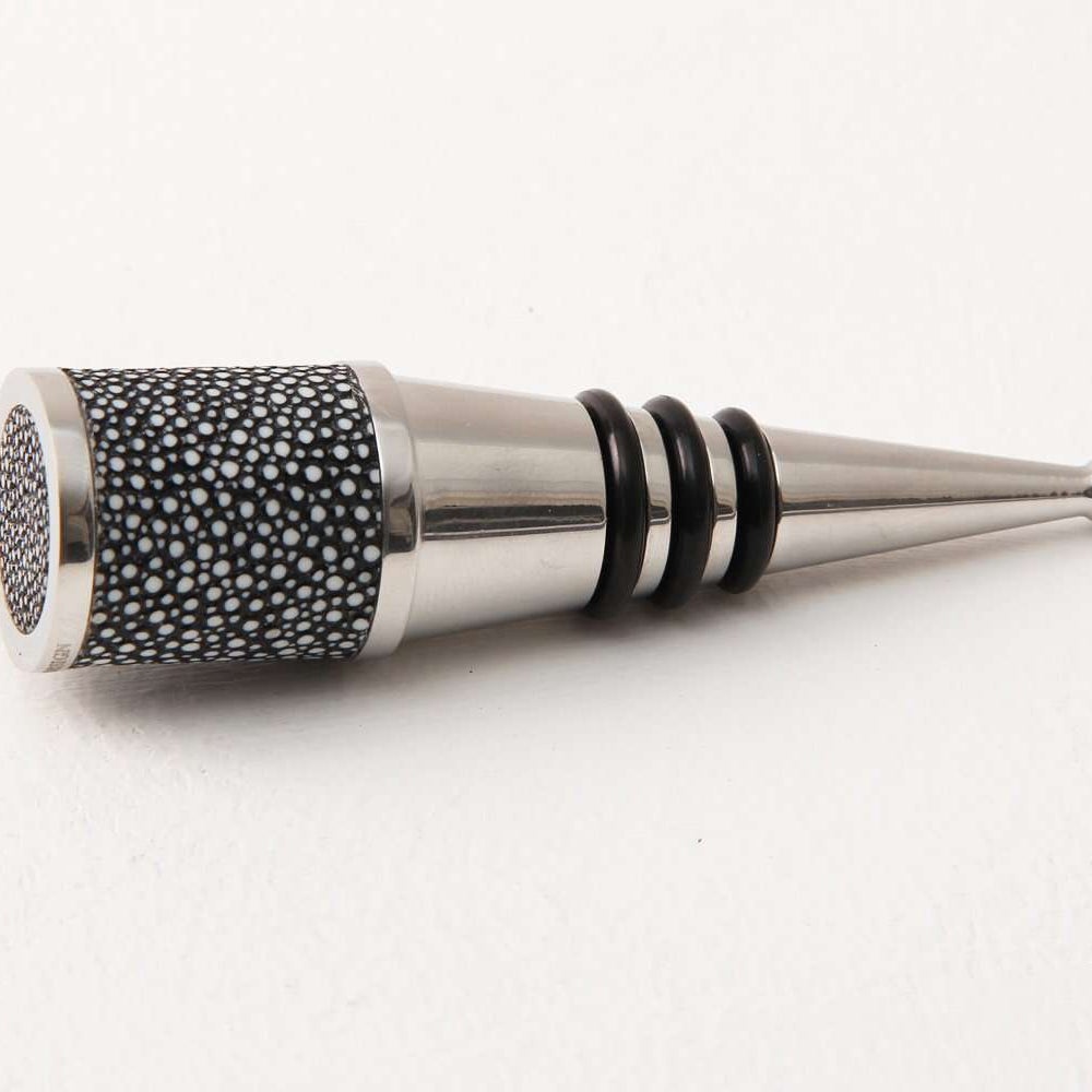 Faux Shagreen Bottle Stopper, styled in a home setting - buy homeware, tableware and interior accessories at Inside Living