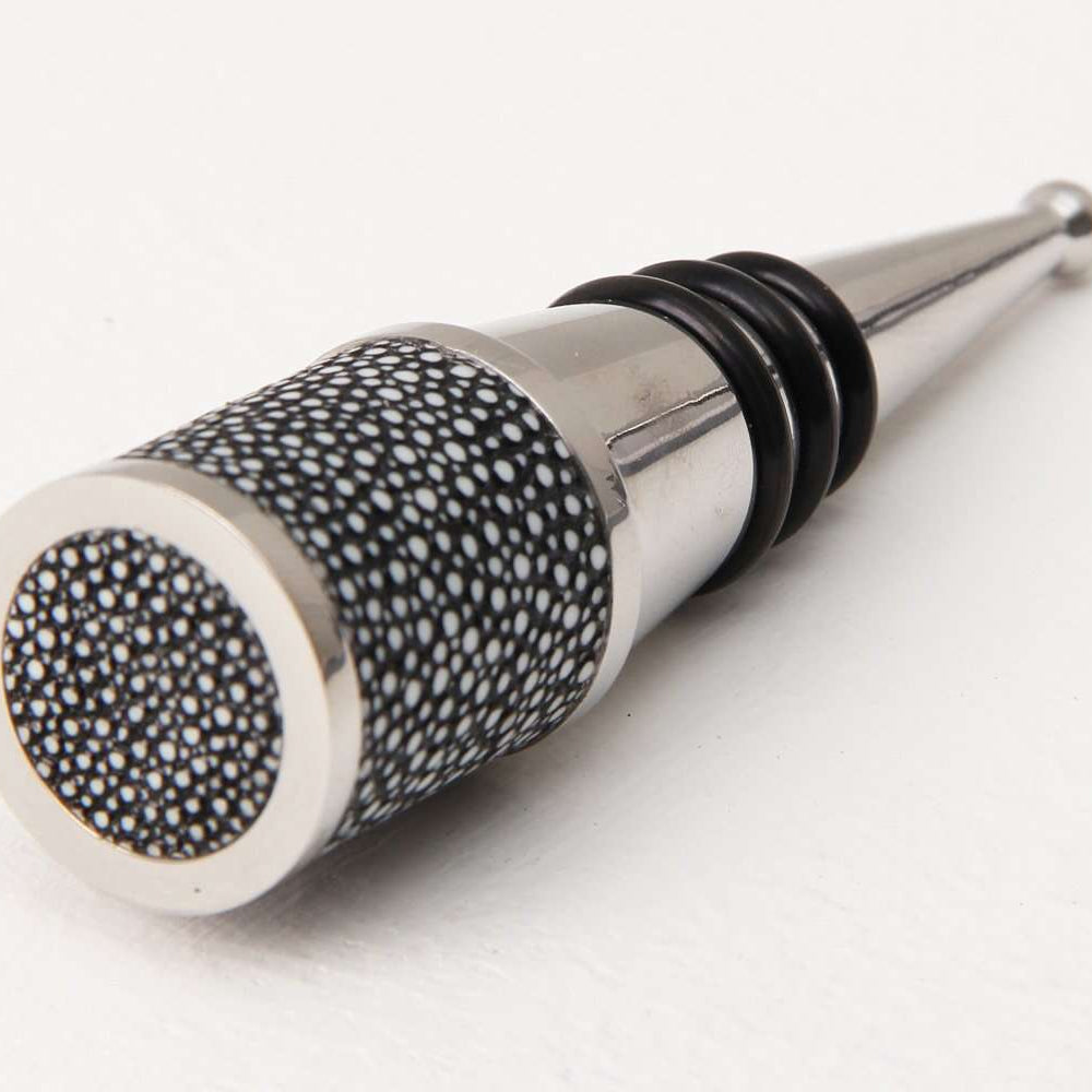 Faux Shagreen Bottle Stopper, detail view - buy homeware, tableware and interior accessories at Inside Living Singapore