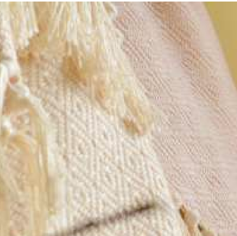 Reversible Cotton Throw, detail view, from the Inside Living Singapore homeware collection.