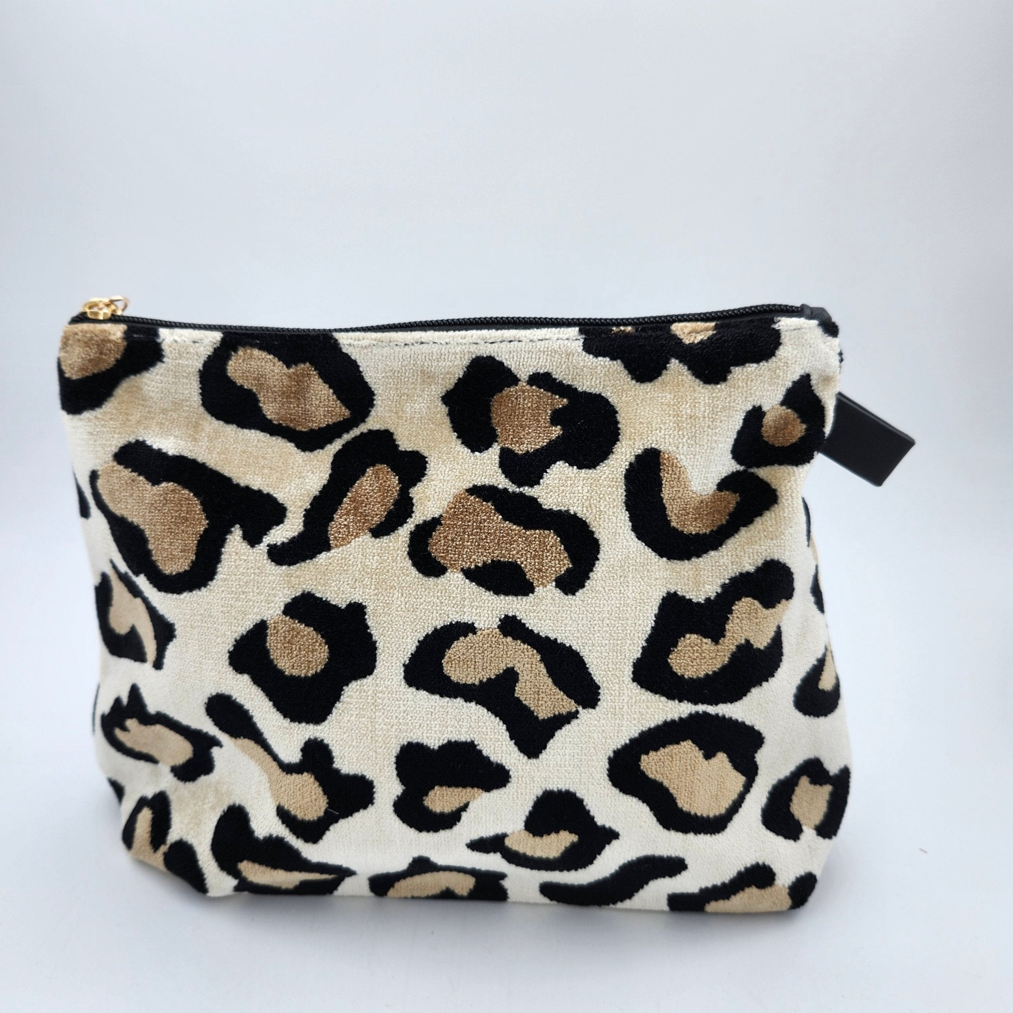 Cosmetic Bag Velvet Leopard Print, Inside Living Singapore homeware and lifestyle collection, view 3.