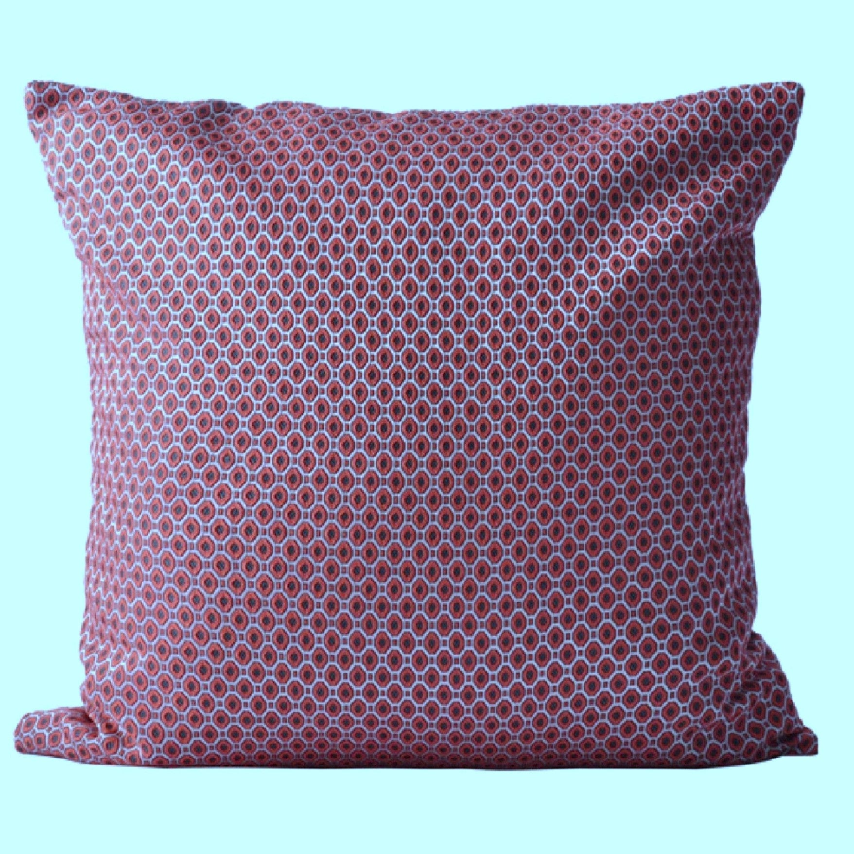 Sedum cushion in wine from Inside Living, soft decorative scatter cushion for sofa, bed or armchair, alternate view