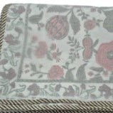 Dohar King lightweight cotton summer blanket with traditional block-print design, from Inside Living Singapore Detail view.
