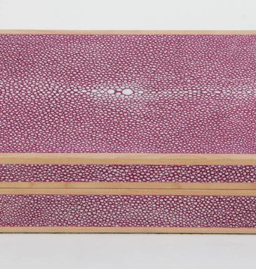Faux Shagreen Treasure Box in Teal from Inside Living Singapore, styled in a home setting.