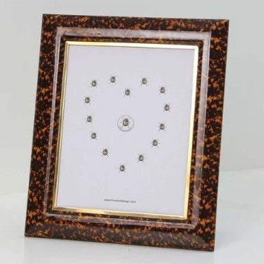 Faux Tortoise Shell Photo Frame from Inside Living Singapore, detail view.