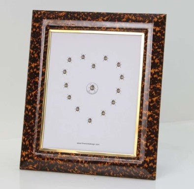 Faux Tortoise Shell Photo Frame from Inside Living Singapore, detail view.