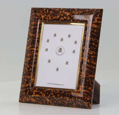 Faux Tortoise Shell Photo Frame from Inside Living Singapore, alternate angle.