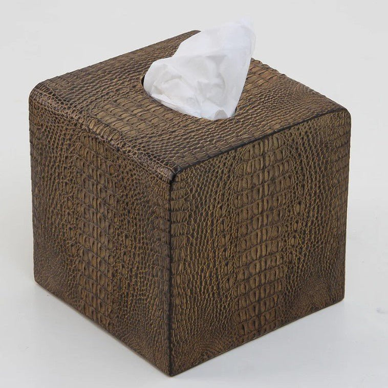 Tissue Box Cover Crocodile from Inside Living Singapore, alternate angle.