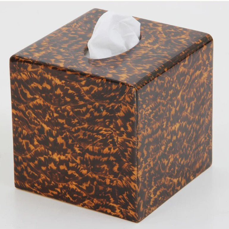 Tissue Box Cover Tortoise Shell from Inside Living Singapore, detail view.