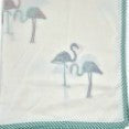Toddler size cotton dohar blanket, 110 x 150cm, a lightweight block printed cotton sheet lined with voile.