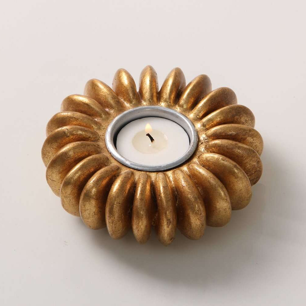 Seed Tea Light Holder Gold, detail view - buy homeware, tableware and interior accessories at Inside Living Singapore