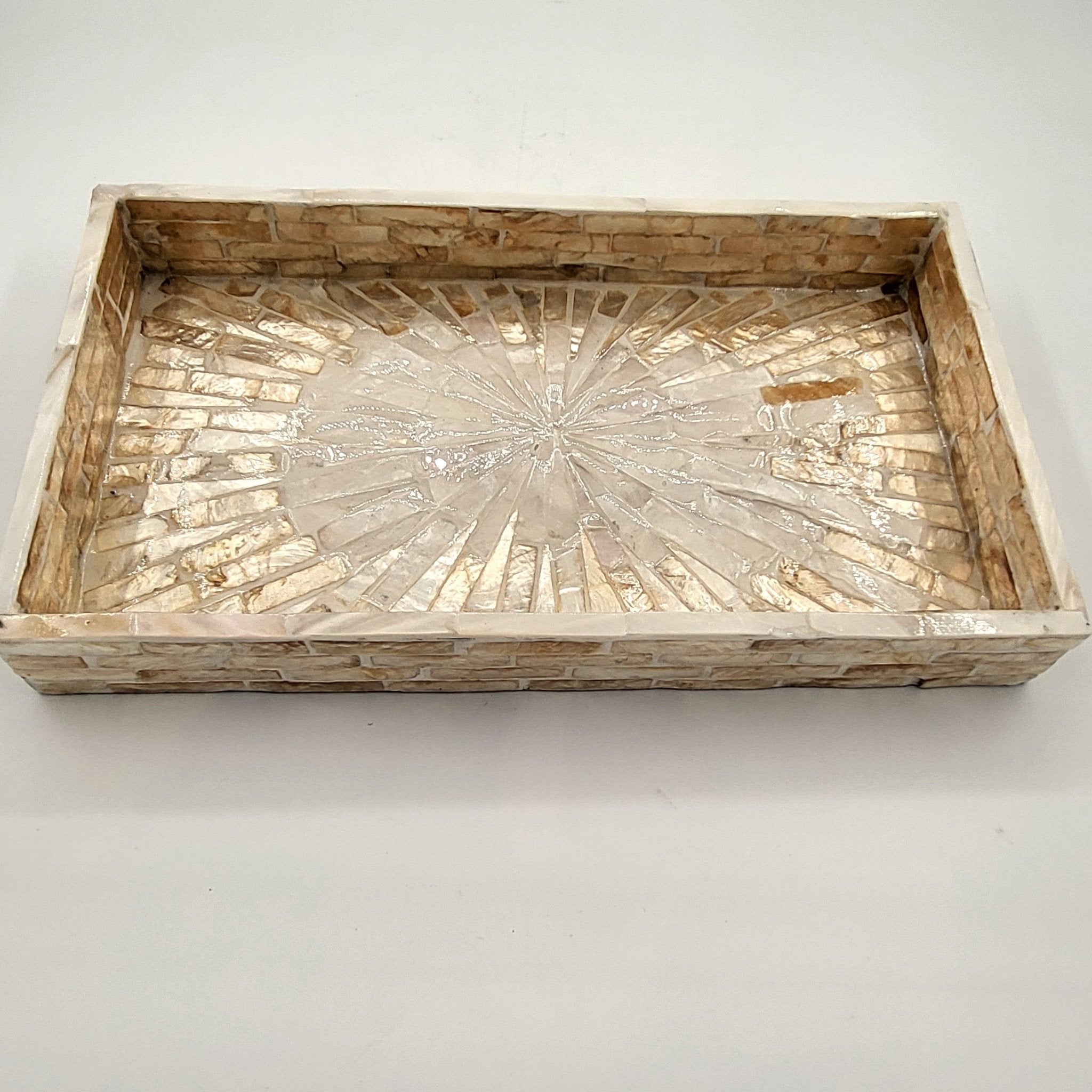 Mother of Pearl Tray Ivory, Inside Living Singapore homeware and lifestyle collection, view 3.
