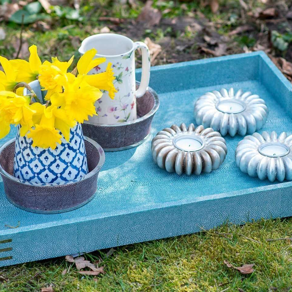 Seed Tea Light Holder Silver, alternative angle - buy homeware, tableware and interior accessories at Inside Living Singapore