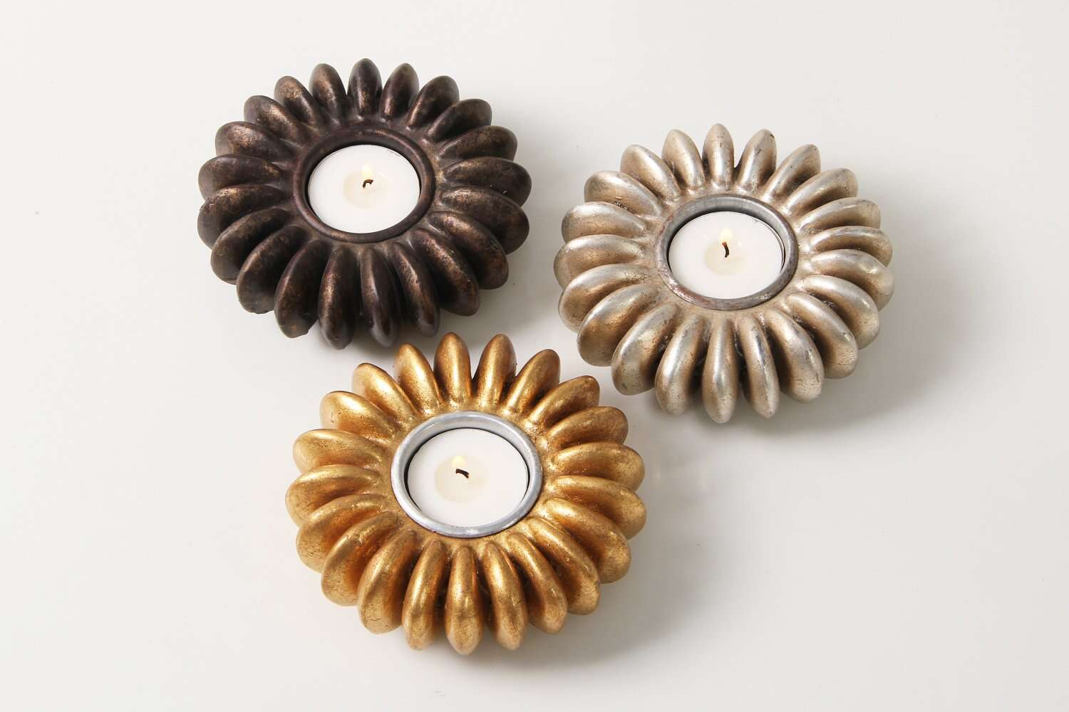 Seed Tea Light Holder Gold, alternative angle - buy homeware, tableware and interior accessories at Inside Living Singapore