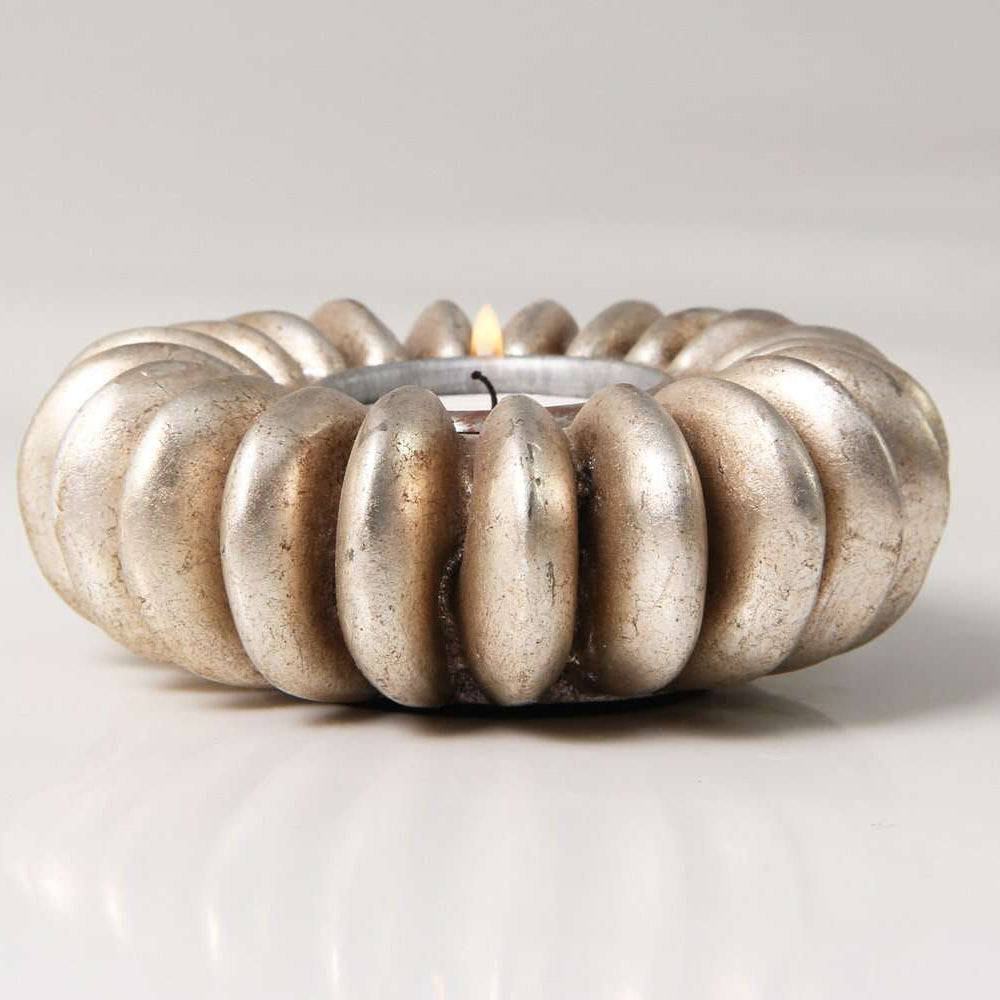 Seed Tea Light Holder Silver, detail view - buy homeware, tableware and interior accessories at Inside Living Singapore