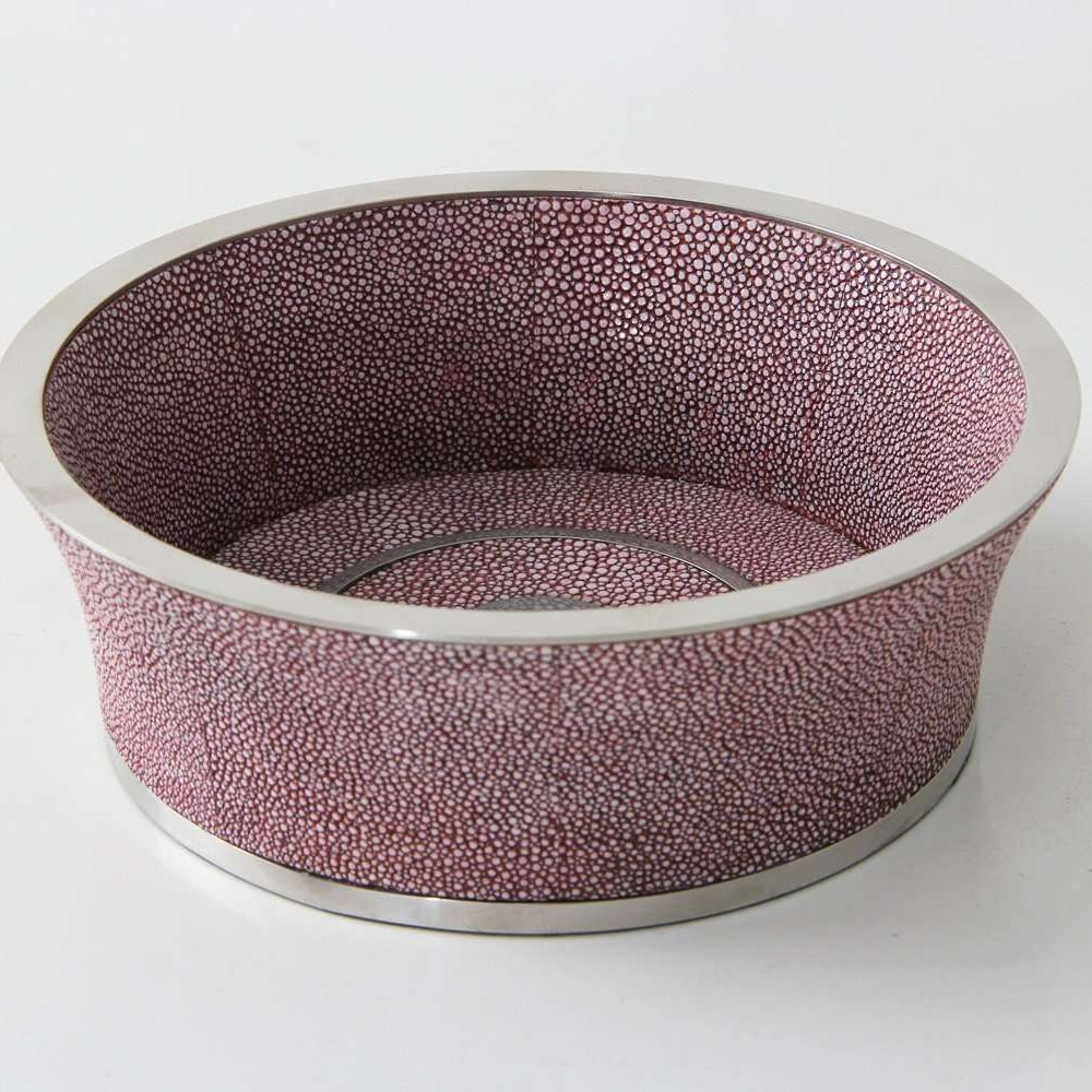 Faux Shagreen Wine Coaster Mulberry, detail view - buy homeware, tableware and interior accessories at Inside Living
