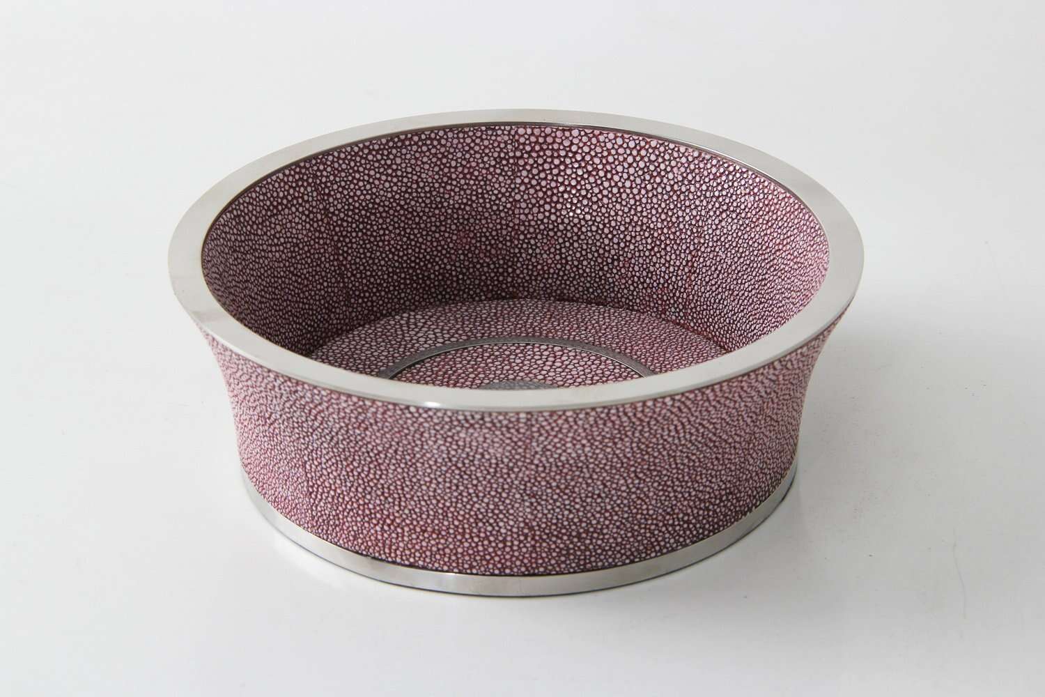 Faux Shagreen Wine Coaster Mulberry, detail view - buy homeware, tableware and interior accessories at Inside Living