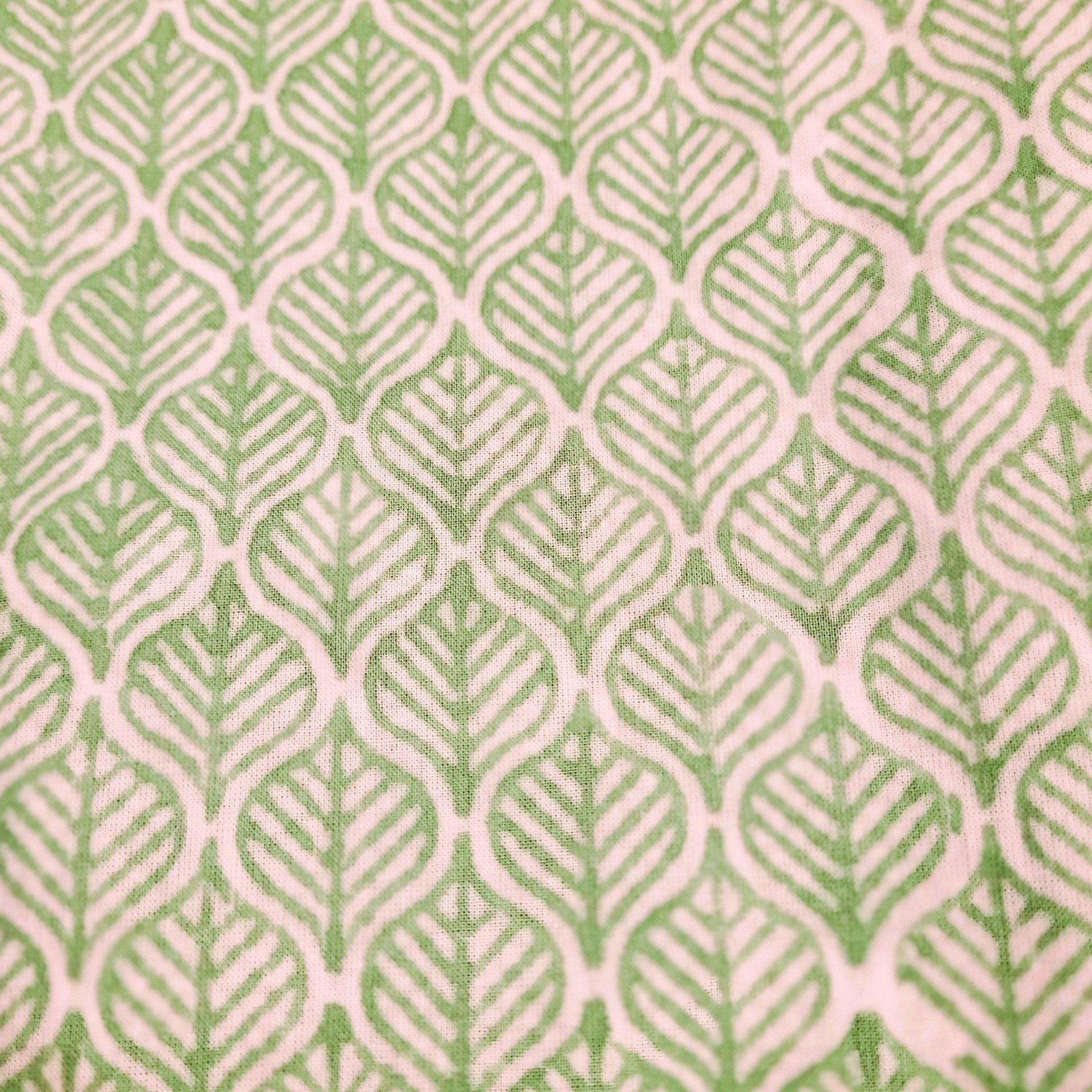 Block Print Napkin Assorted Set of 2 from Inside Living Singapore, cotton napkins. Shown showing texture and finish.