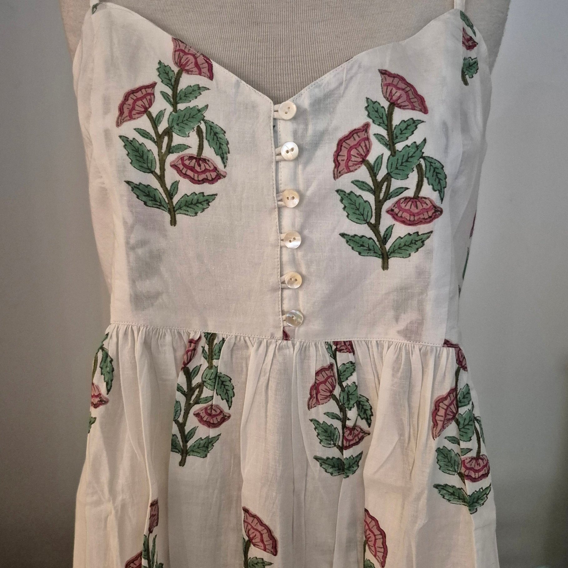 Block Print Sundress S, Inside Living Singapore homeware and lifestyle collection, view 9.