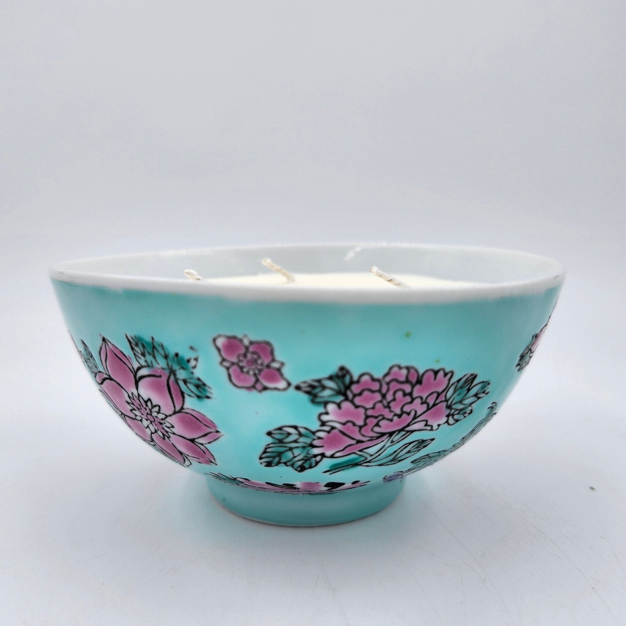 Scented Candle Botanical Gardens Teal Bowl, Inside Living Singapore homeware and lifestyle collection, view 3.