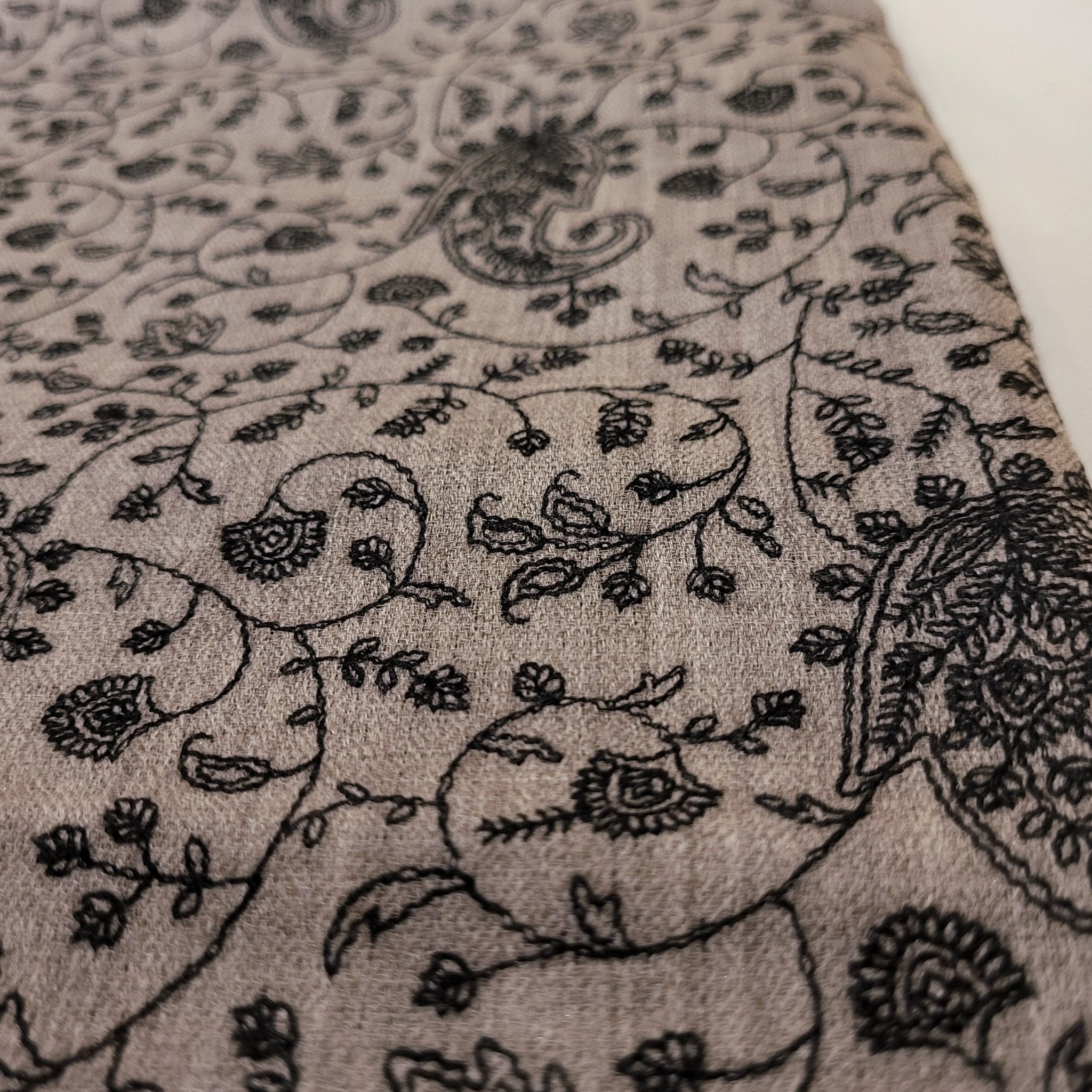 Pashmina Embroidered (Various), part of the Scarves & Shawls collection at Inside Living Singapore, close-up of the texture.