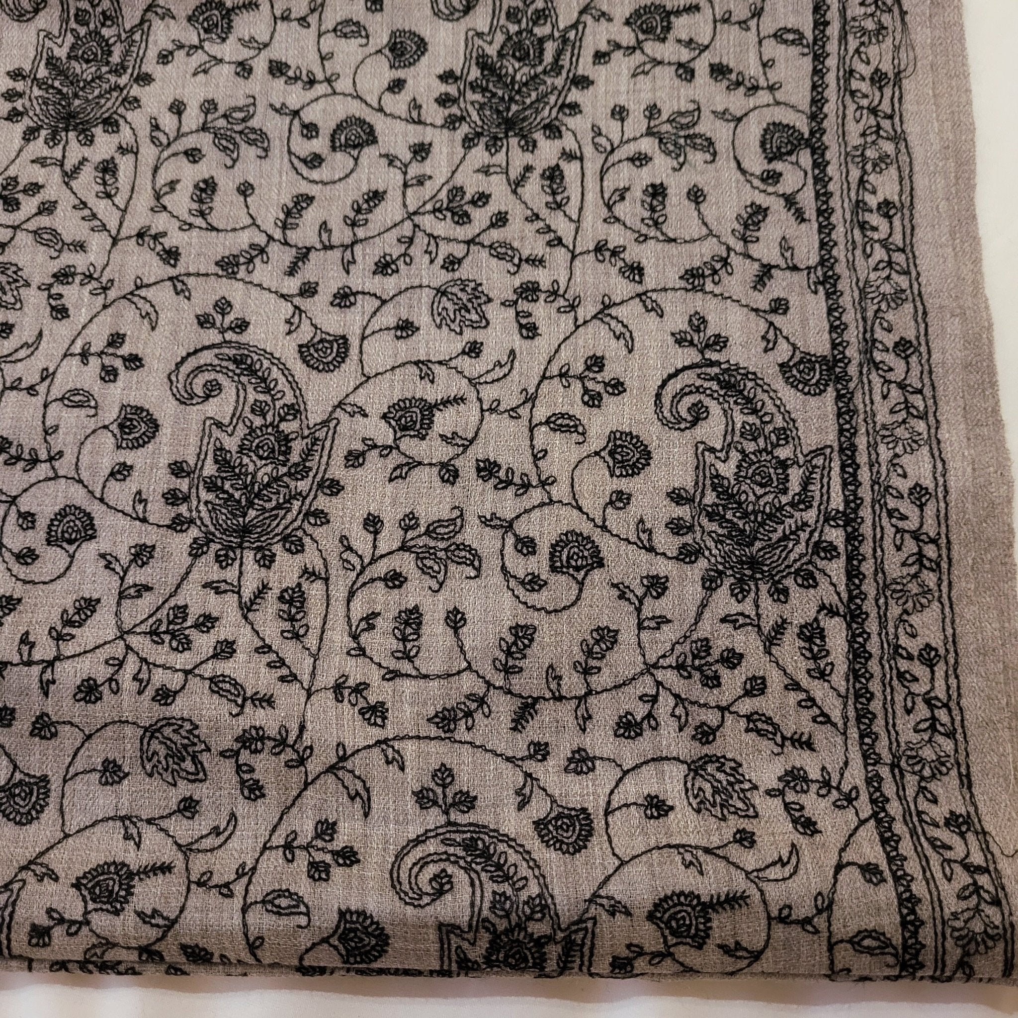 Pashmina Embroidered (Various), part of the Scarves & Shawls collection at Inside Living Singapore, side view.