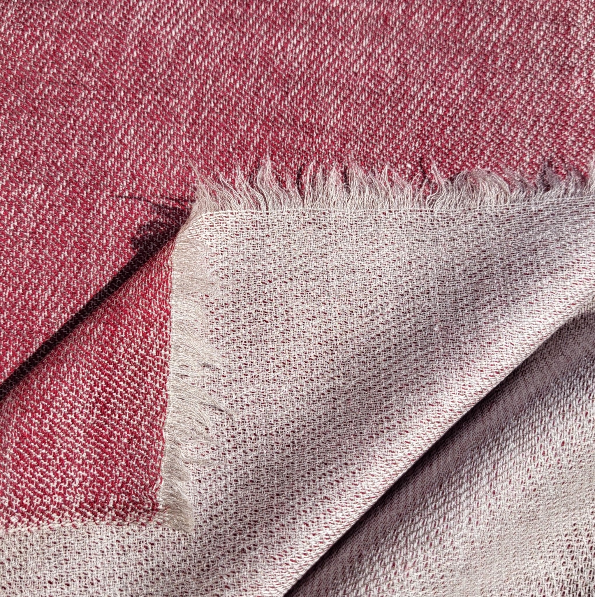 Reversible Pashmina from Inside Living Singapore. Shown styled in a home setting.
