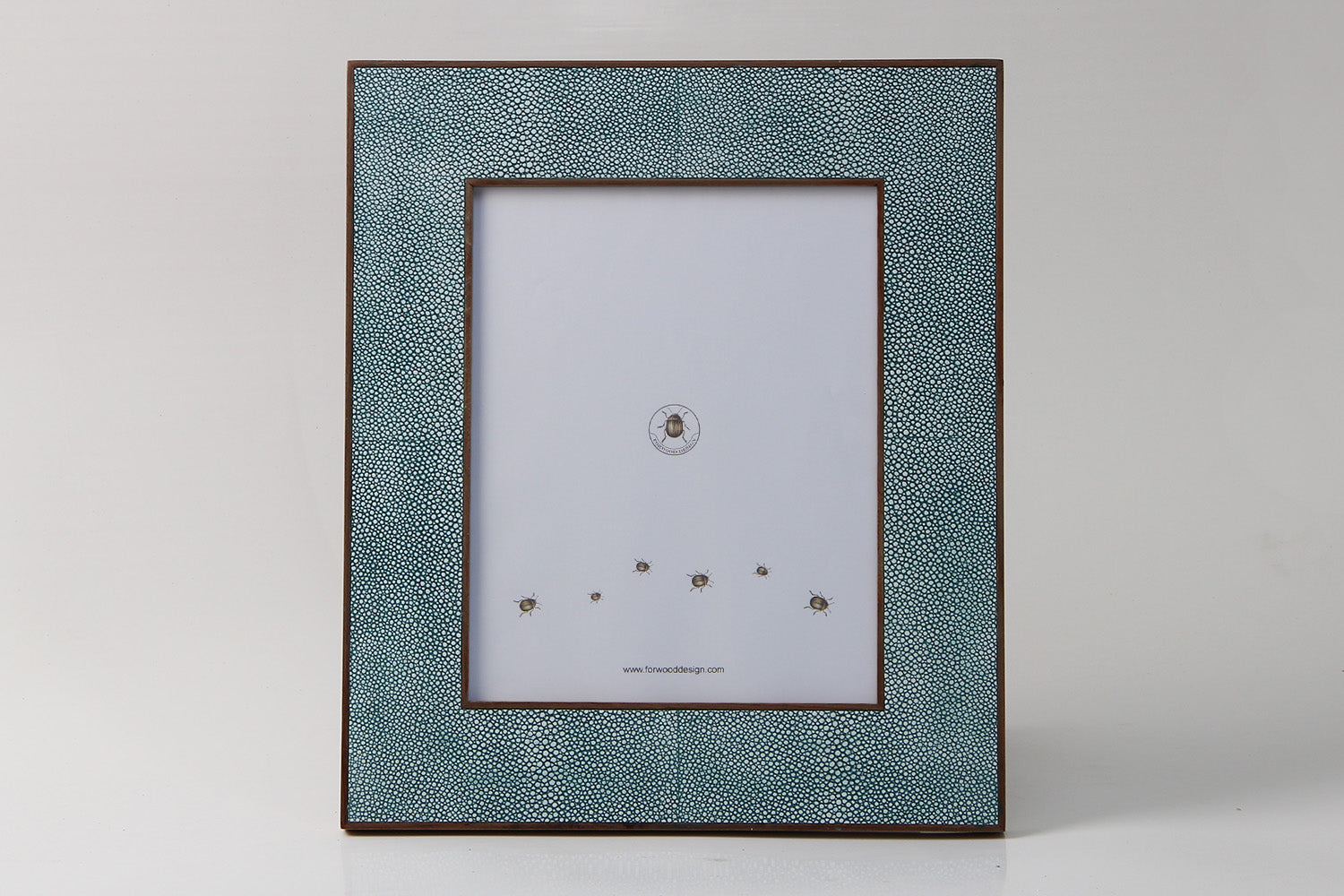 Faux Shagreen Classic Photo Frame Teal, detail view - buy homeware, tableware and interior accessories at Inside Living