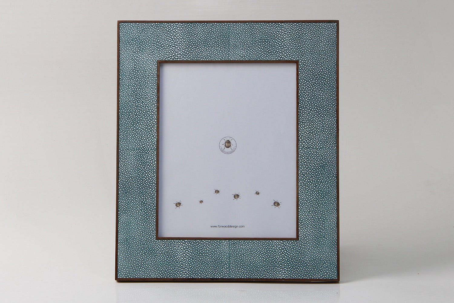 Faux Shagreen Classic Photo Frame Teal, detail view - buy homeware, tableware and interior accessories at Inside Living