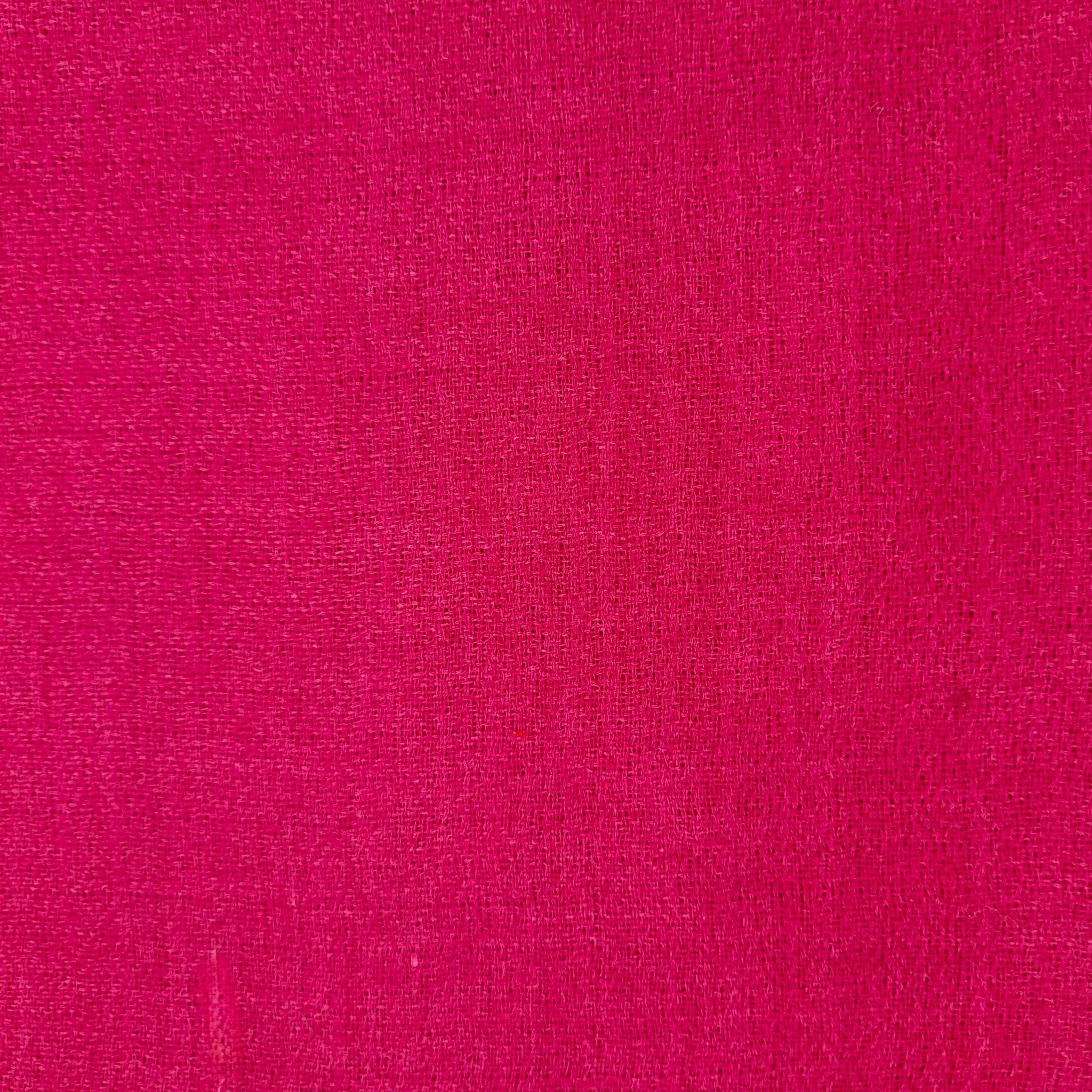 Plain 100% pashmina shawl in hot pink, a soft lightweight handwoven wrap, 72 x 200 cm
