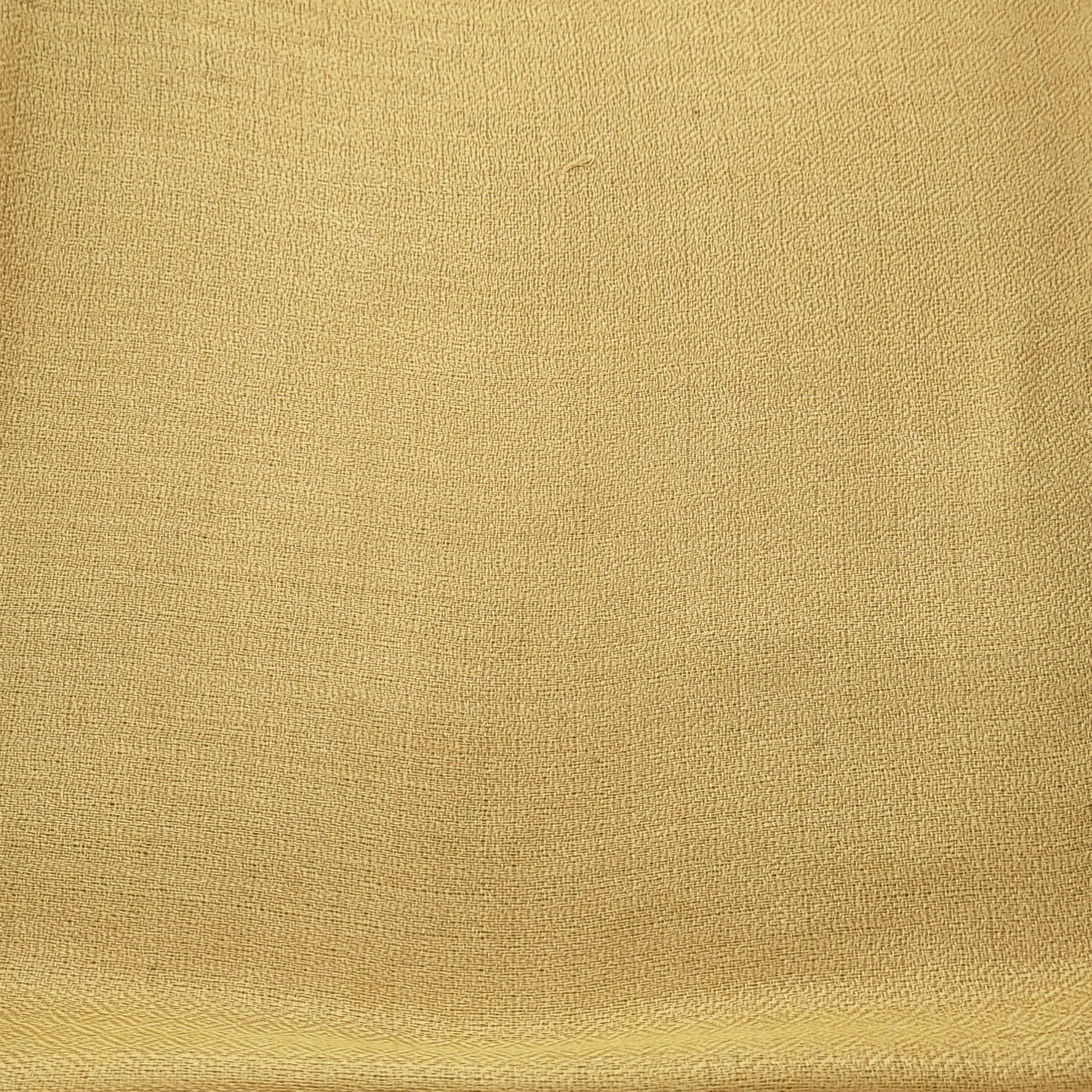Plain 100% pashmina shawl in yellow, a soft lightweight handwoven wrap, 72 x 200 cm