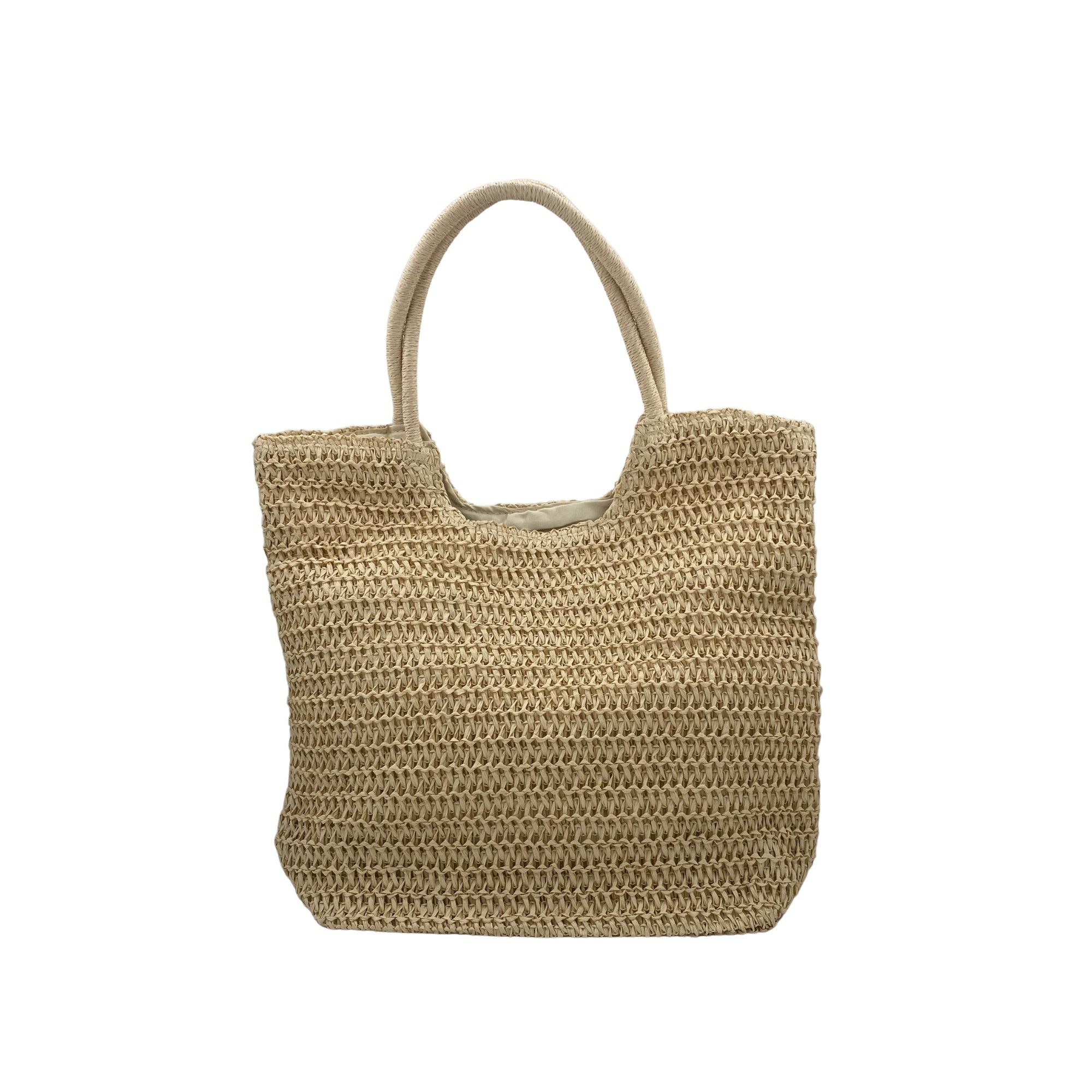 Raphia Beach Bag Plain shown from another angle, bags at Inside Living Singapore.