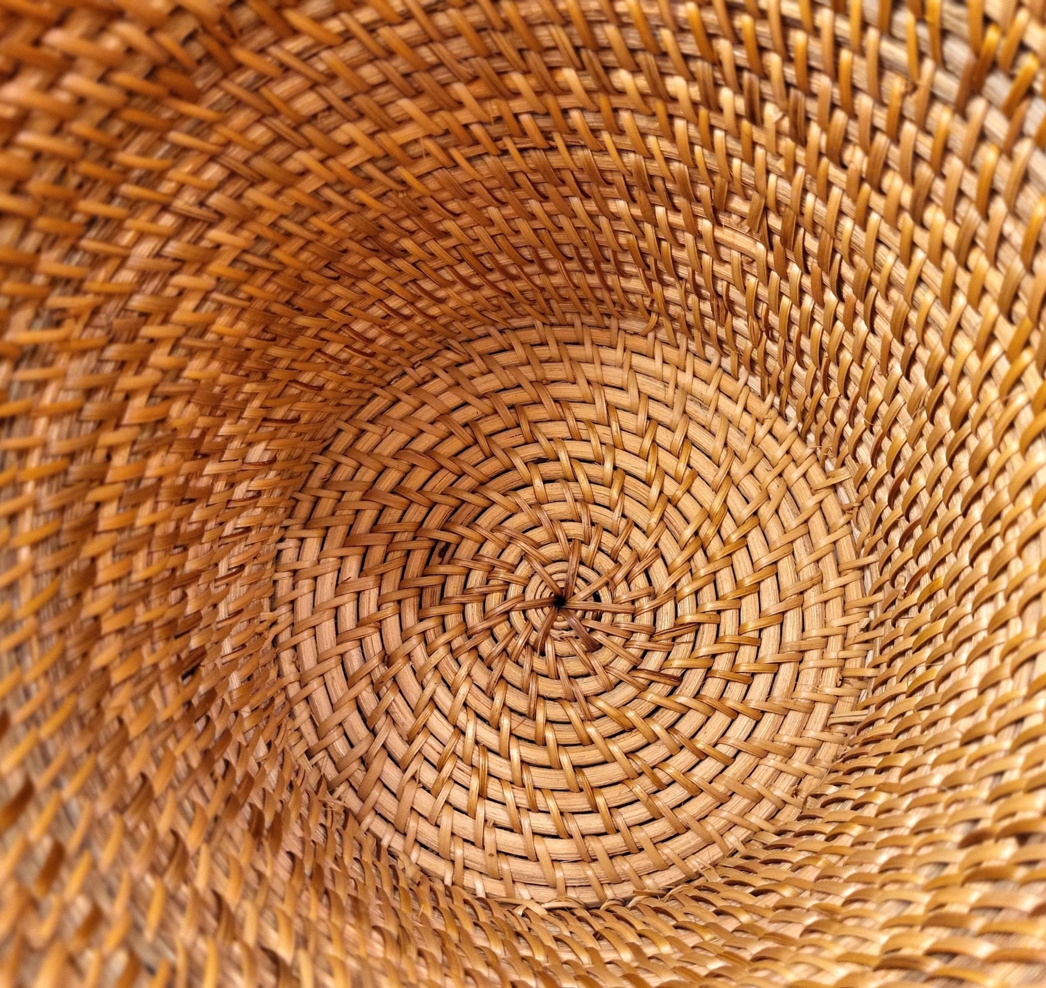 Rattan Wastepaper Basket, detail view - buy homeware, tableware and interior accessories at Inside Living Singapore