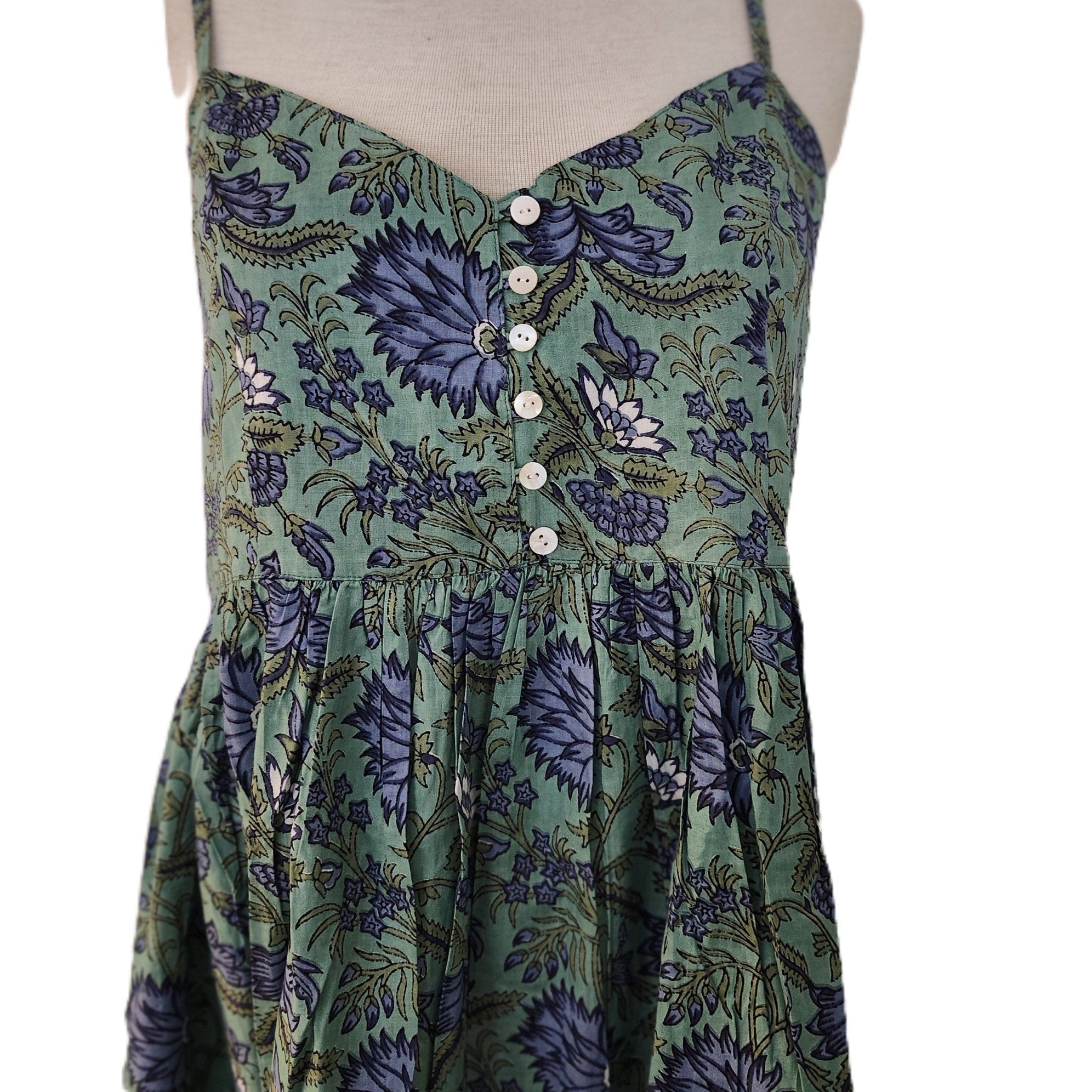 Block Print Sundress M, Inside Living Singapore homeware and lifestyle collection, view 7.