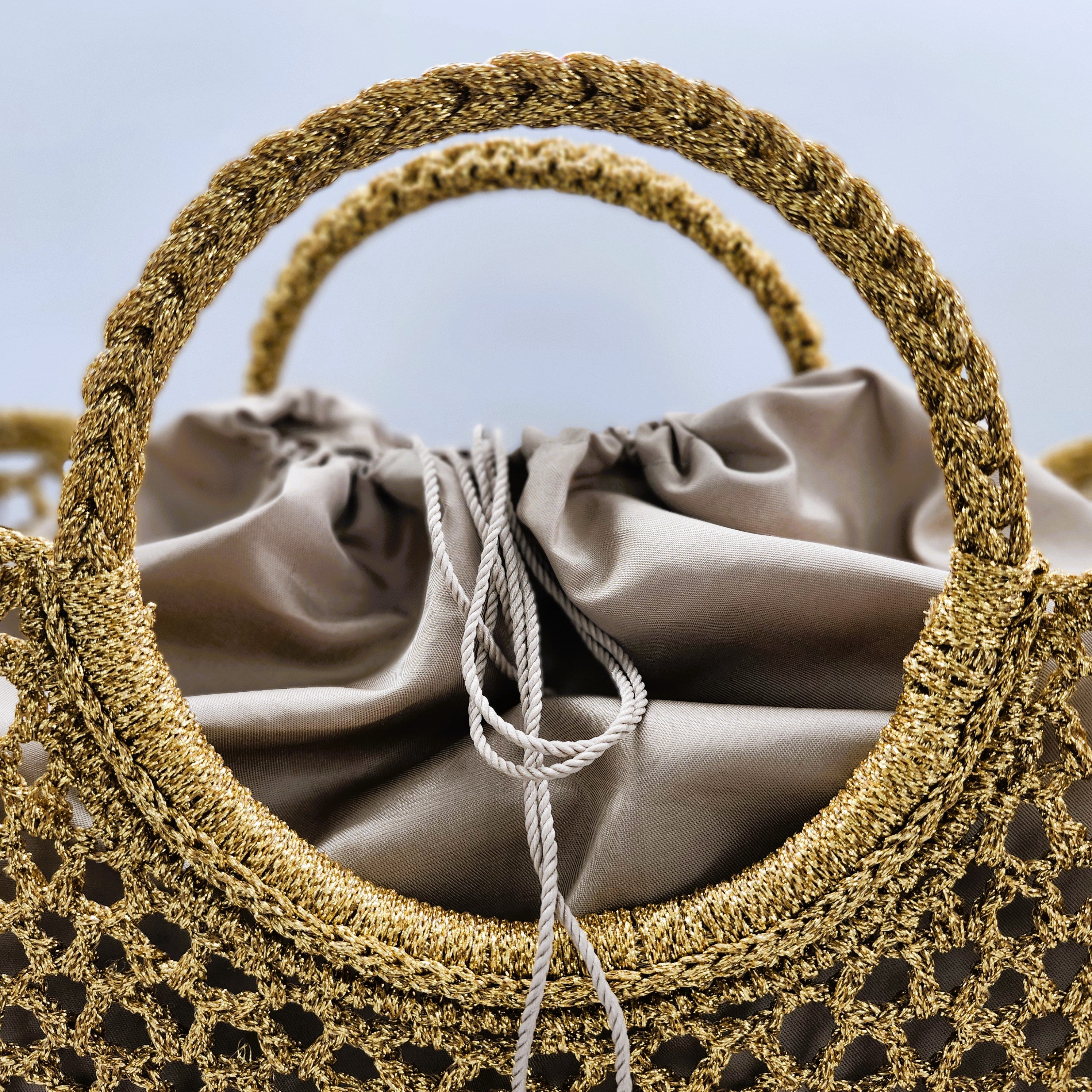 Summer basket from Inside Living, woven natural-fibre basket for storage, shopping or home display, alternate view