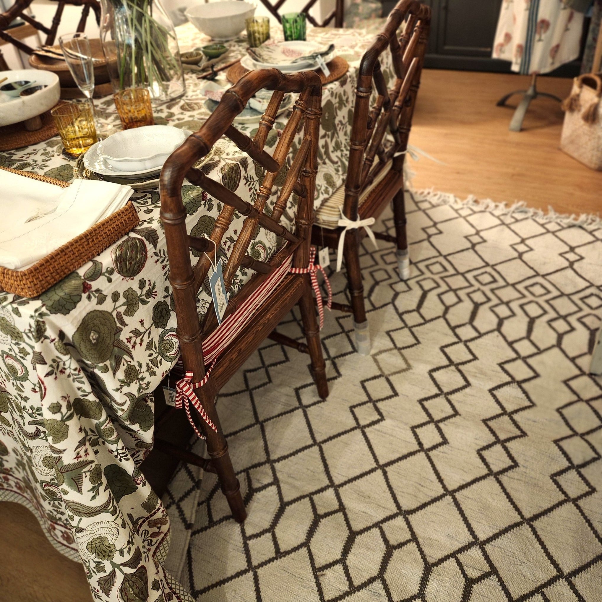 Tangier Medina rug, patterned floor rug with a Moroccan-inspired design adding warmth and texture to any room.