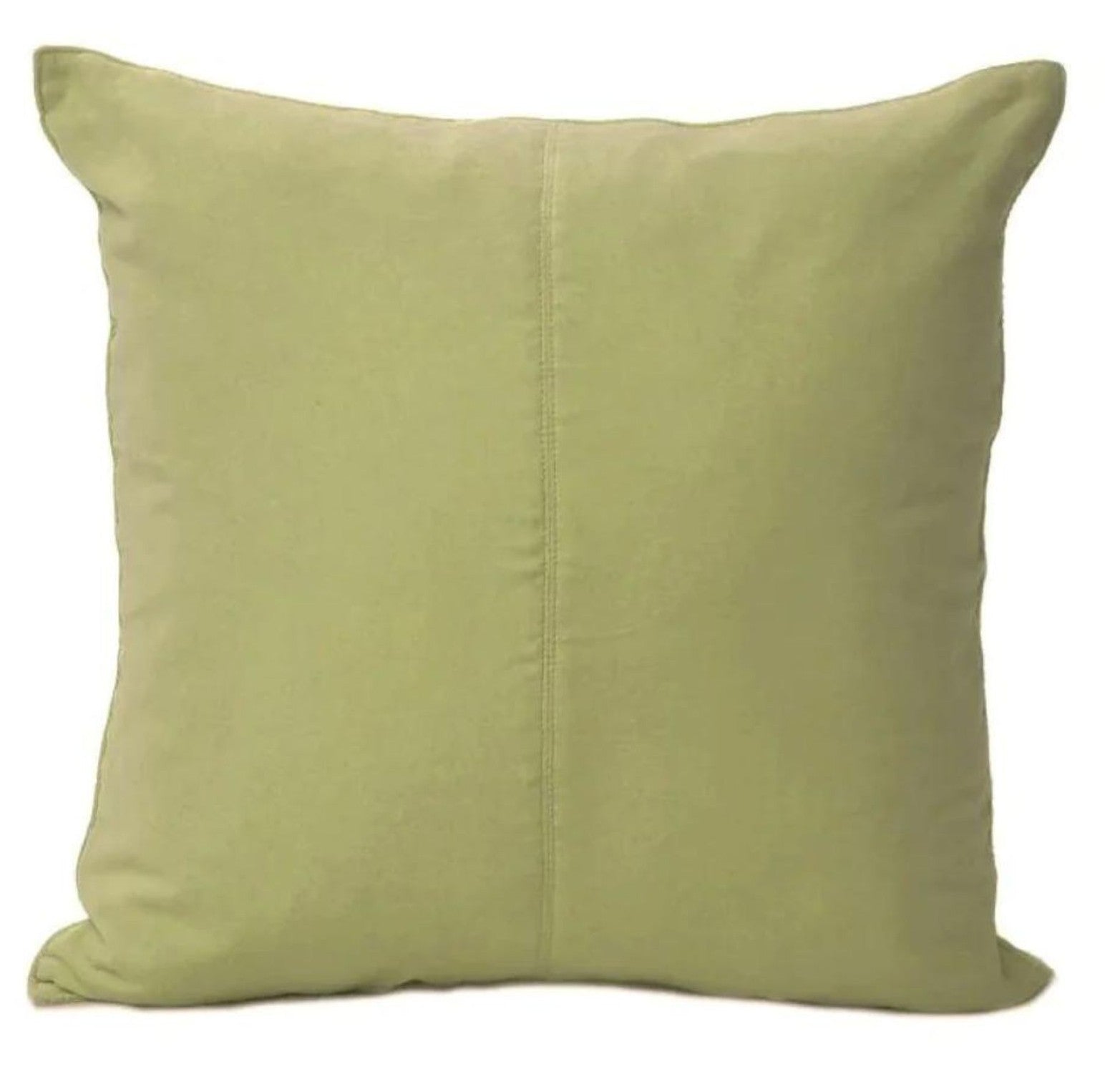 Cotton velvet cushion cover in grass green with concealed back zip, 50 x 50 cm, inner sold separately