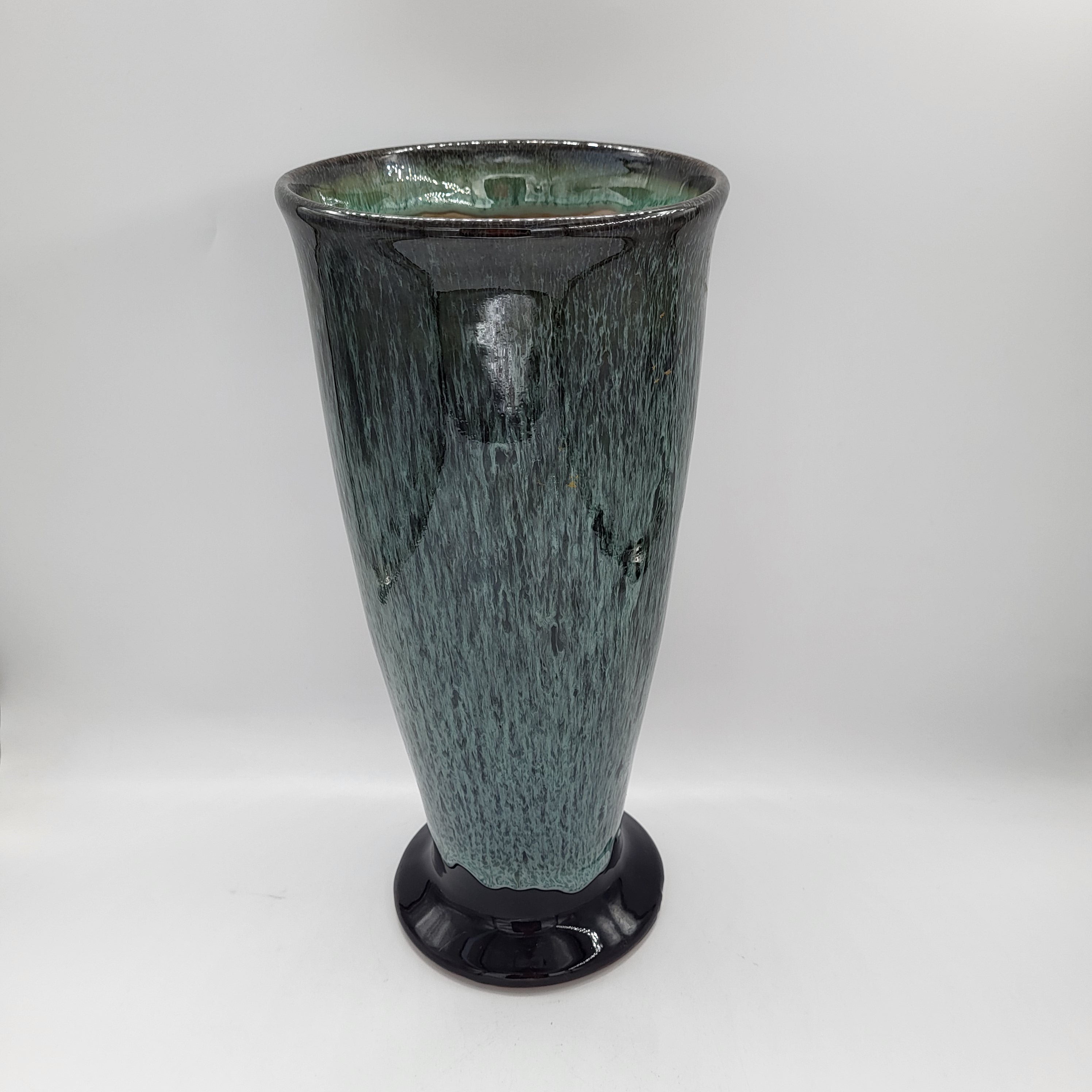 Glazed Ceramic Vase styled in a room setting, accessories at Inside Living Singapore.