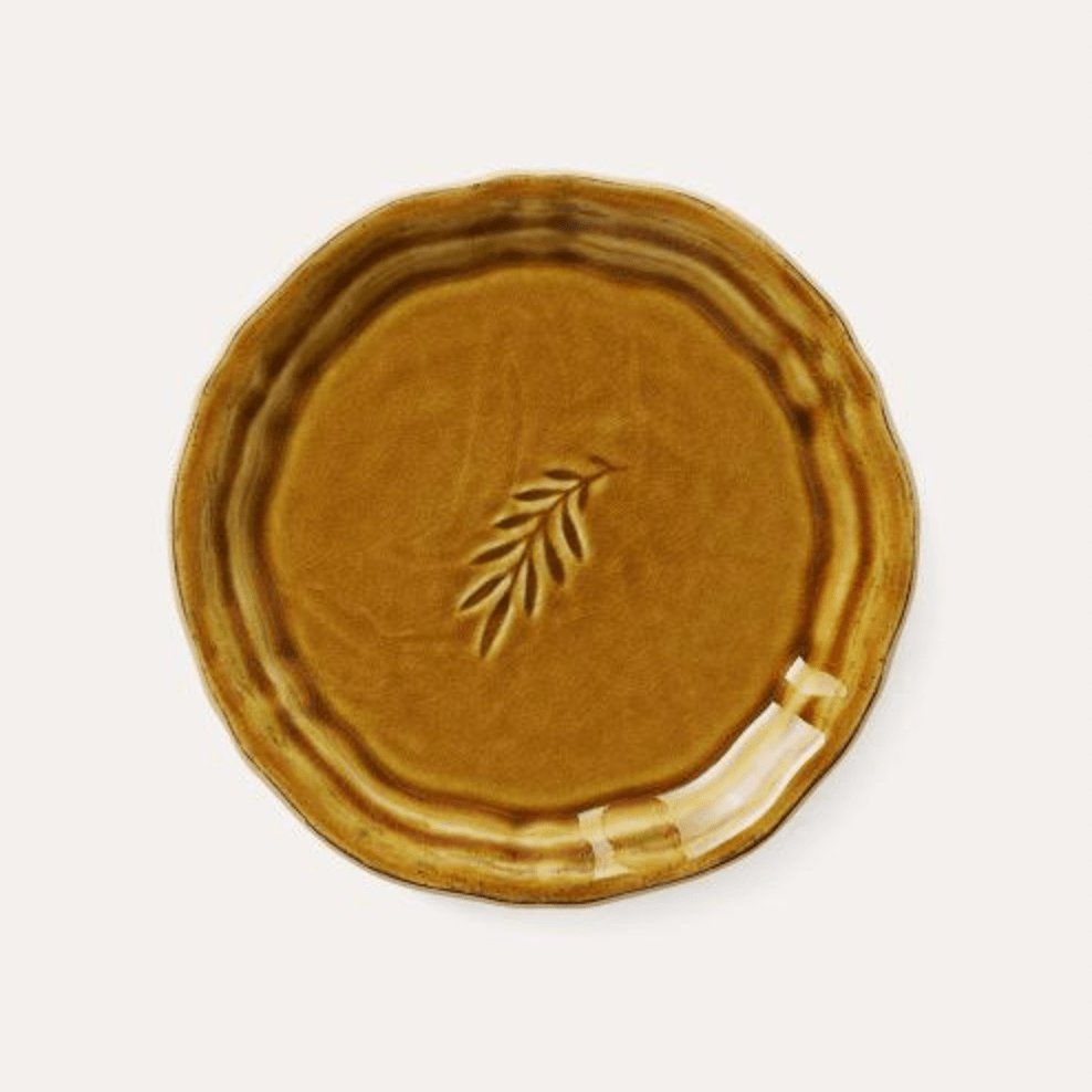 Ceramic amuse bouche or side plate in pineapple, 16 cm diameter, ovenproof and dishwasher safe