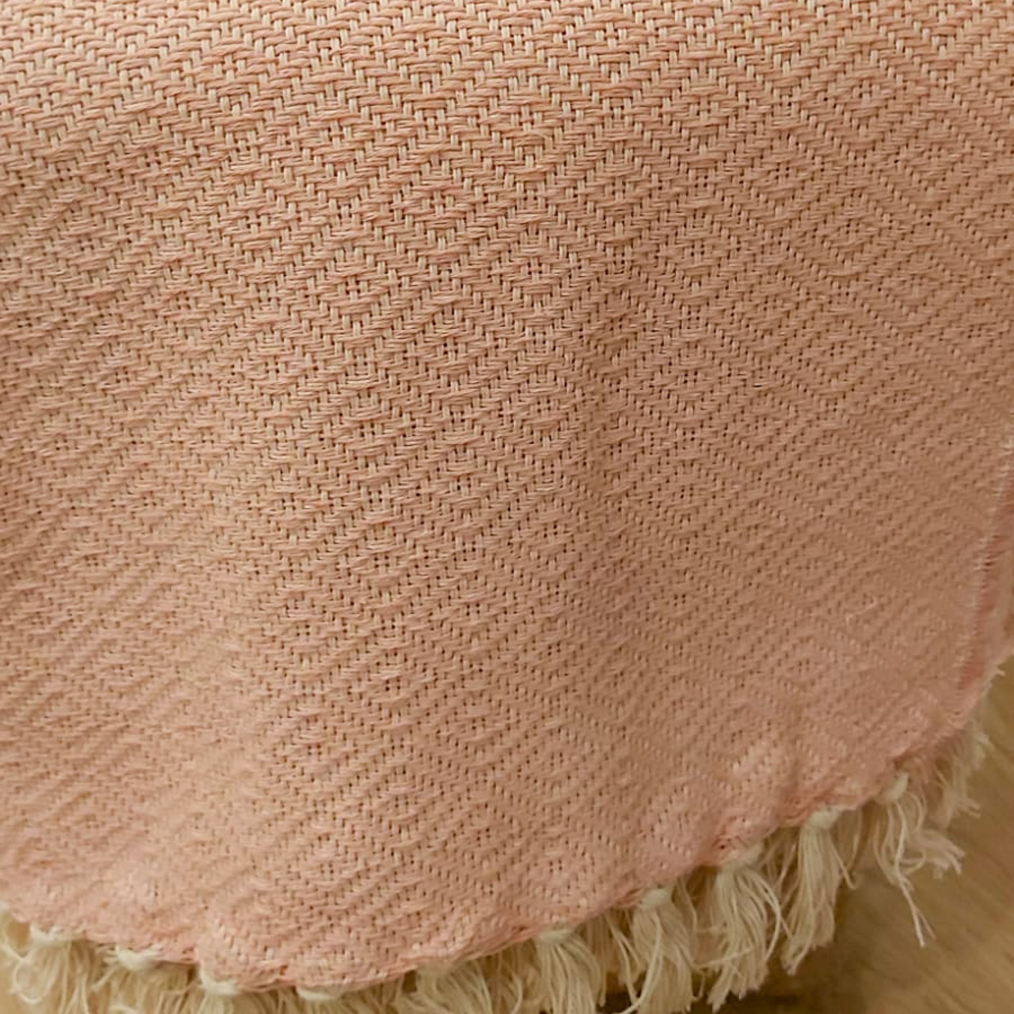 Reversible Cotton Throw, reverse view, from the Inside Living Singapore homeware collection.