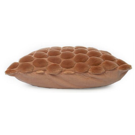 Egg Velvet Cushion Copper, part of the Chair & Sofa Cushions collection at Inside Living Singapore, detail of the design.