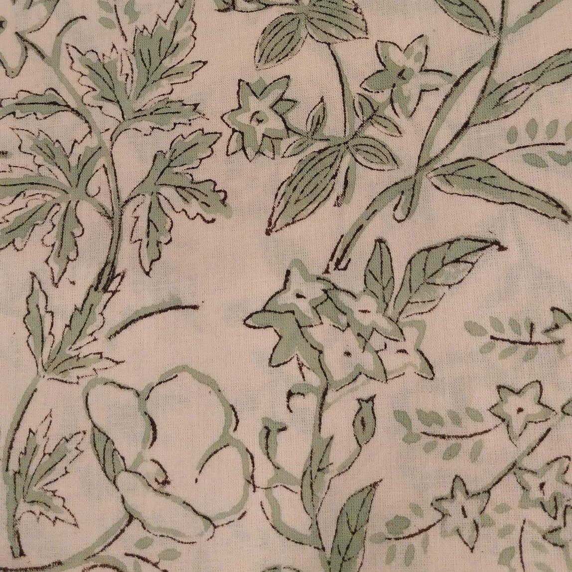 Block Print Napkin Assorted Set of 2 from Inside Living Singapore, cotton napkins. Shown in use.