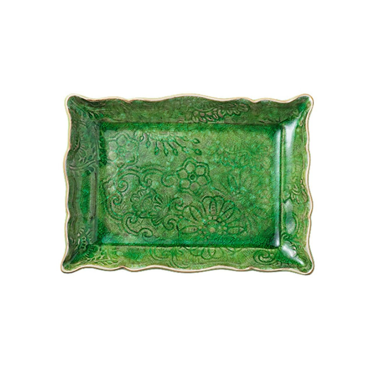 Appetizer Plate Ceramic Seaweed, detail view, from the Inside Living Singapore homeware collection.
