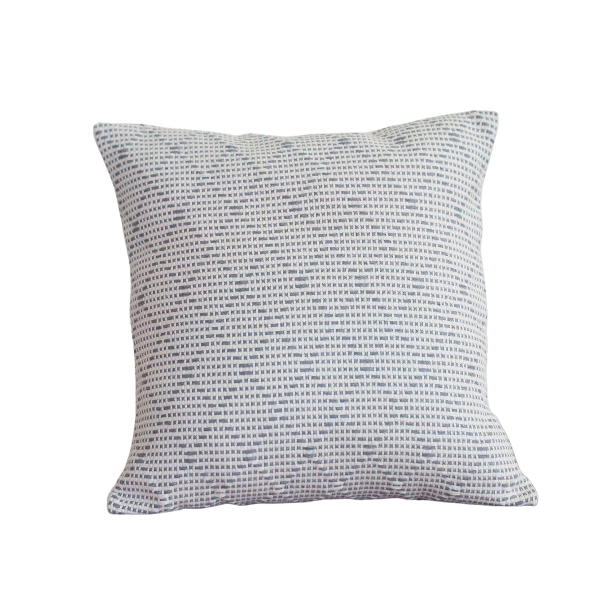 Cotton Cushion Portuguese Mosaic, detail view, from the Inside Living Singapore homeware collection.