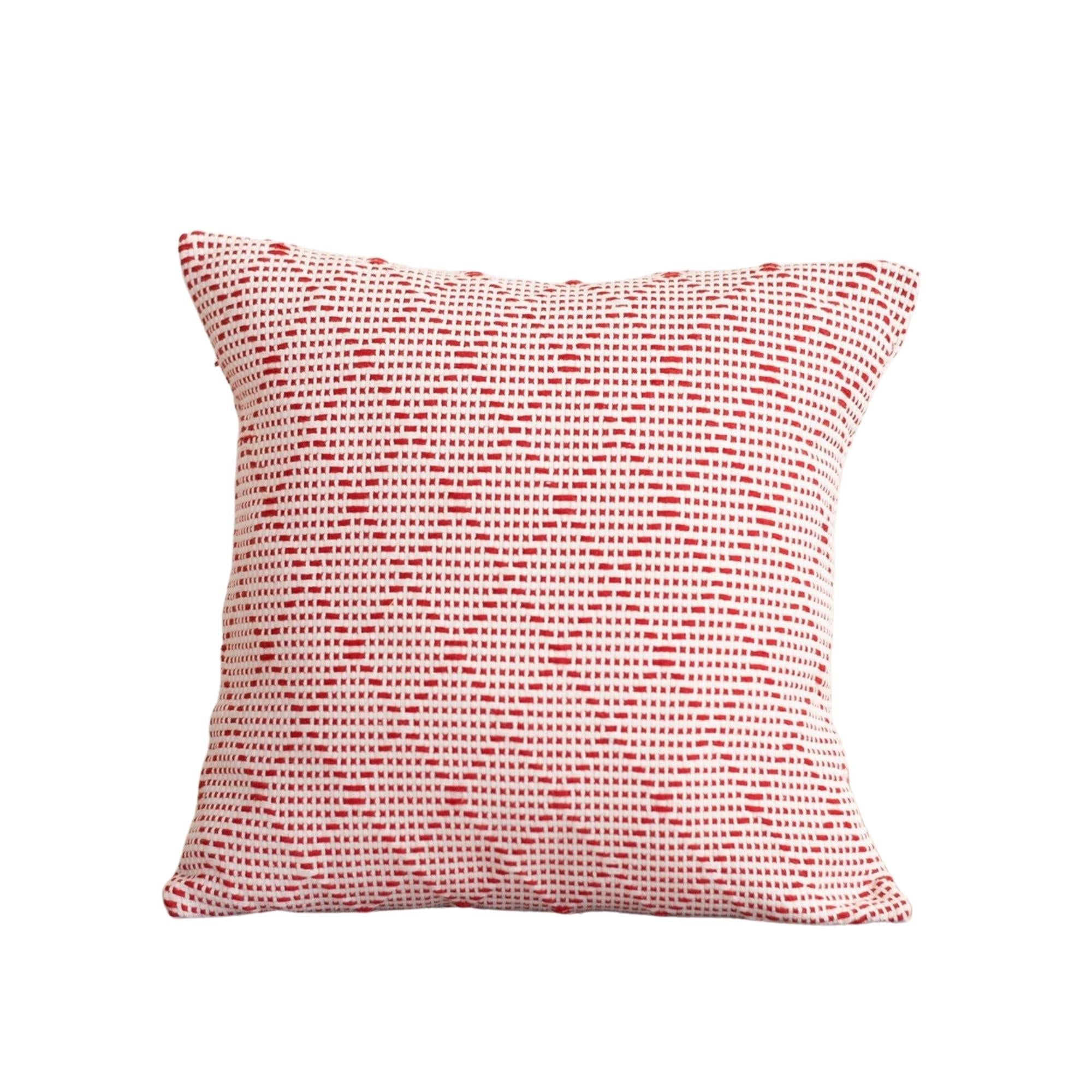 Cotton Cushion Portuguese Mosaic, close-up of the texture, from the Inside Living Singapore homeware collection.