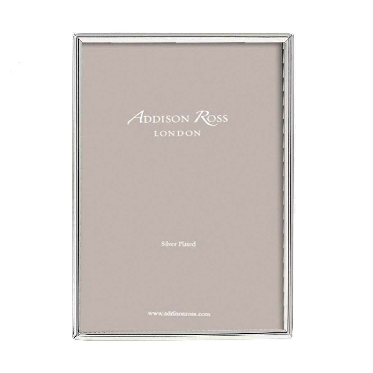 Fine silver-plated photo frame with black velvet back, holds 4 x 6 or 5 x 7 inch photos