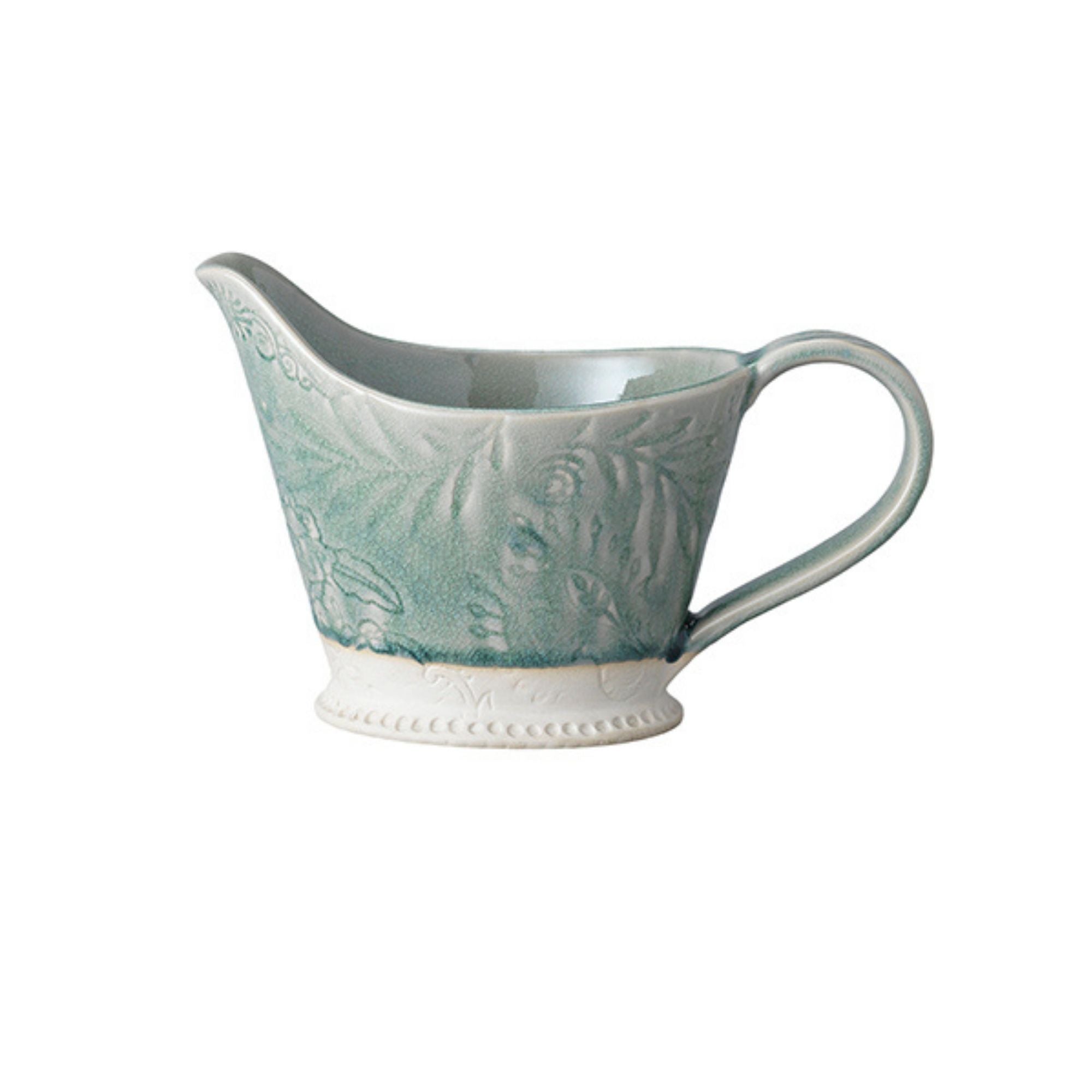 Ceramic pitcher or jug in antique glaze, 50 cl, made in Portugal for soups, sauces, gravies or milk
