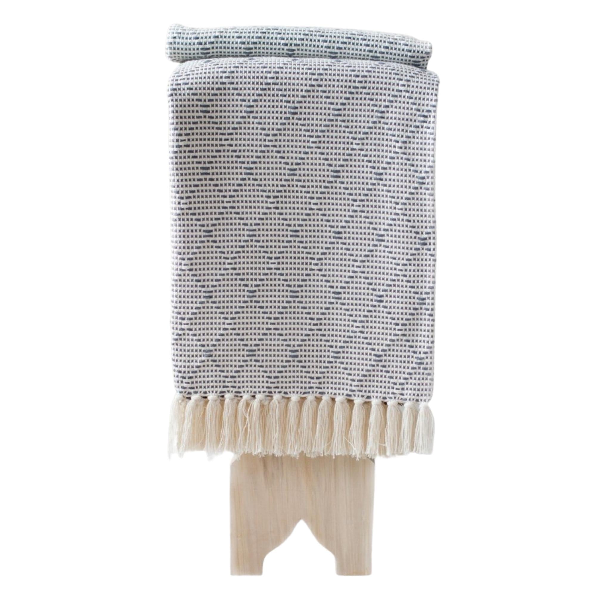 Cotton Throw Portuguese Mosaic, styled in a room setting, from the Inside Living Singapore homeware collection.